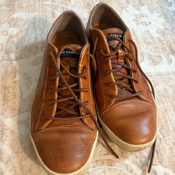 Cole Haan Men's Size 8 Brown Leather Sneakers C22687 - Picture 2 of 5